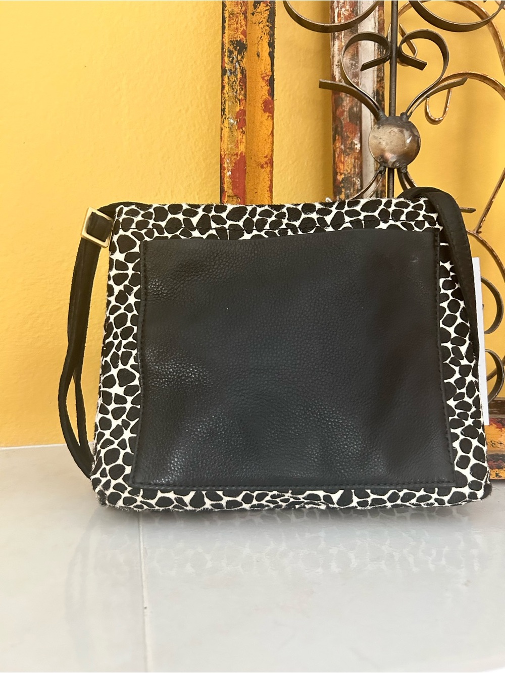 Hammitt VIP Medium Crossbody Clutch – Duke Dapple Calf Hair NWT old money - Picture 3 of 12